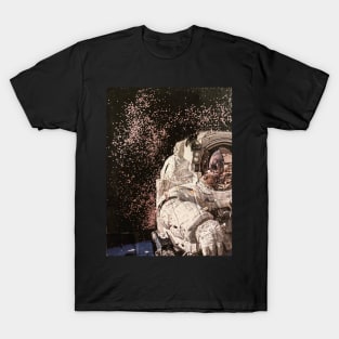 Astronaut Glitter Collage T-Shirt